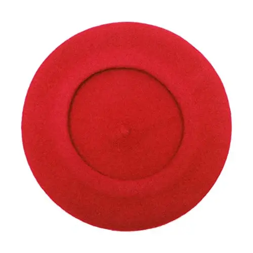 ZLYC Wool French Beret Hat Solid Color Beret Cap for Women Girls - 5