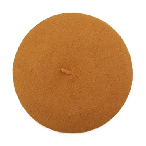 ZLYC Wool French Beret Hat Solid Color Beret Cap for Women Girls - 4