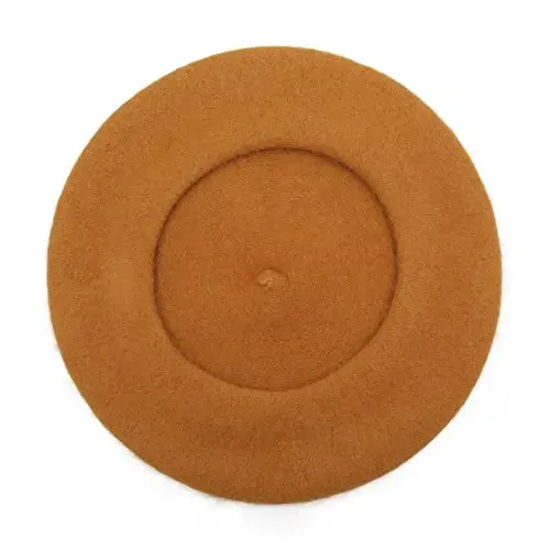 ZLYC Wool French Beret Hat Solid Color Beret Cap for Women Girls - 5