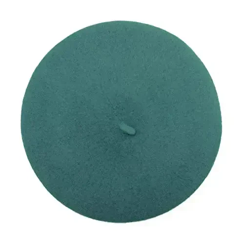 ZLYC Wool French Beret Hat Solid Color Beret Cap for Women Girls - 4