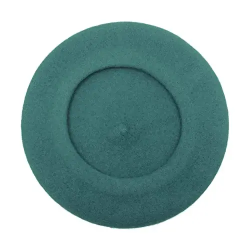 ZLYC Wool French Beret Hat Solid Color Beret Cap for Women Girls - 5