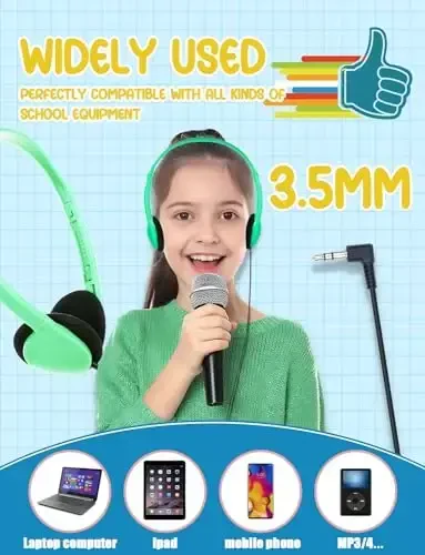 ZNXZXP 18 Pack Classroom Kids Headphones Bulk for School Students Children Teen Boys Girls, Wholesale Bulk Headphones for Classroom Earphones 3.5mm Jack Mix Colors (B) - 4
