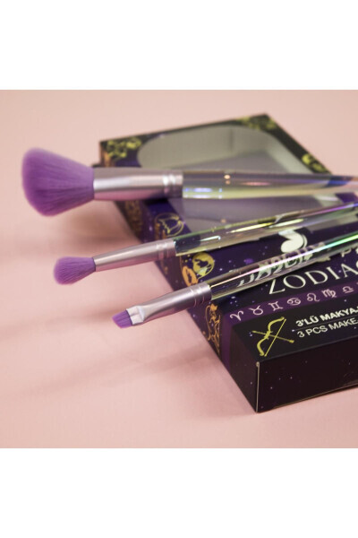 Zodiac 3 Piece Makeup Brush Set - 13