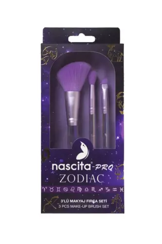 Zodiac 3 Piece Makeup Brush Set - 4