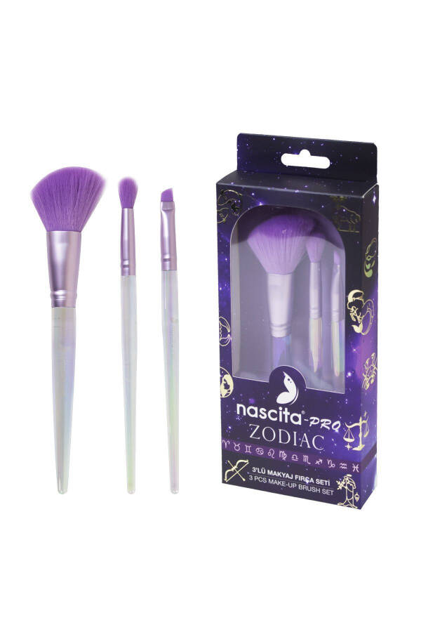 Zodiac 3 qismli bo'yanish cho'tkasi to'plami - 30
