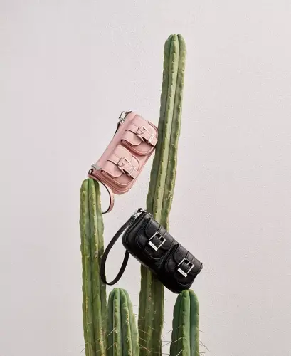 Zoe Small Leather Convertible Shoulder Bag-Black - 4