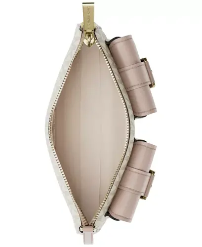 Zoe Small Convertible Slim Shoulder Handbag - Vanilla/Soft Pink - 4