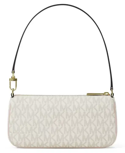 Zoe Small Convertible Slim Shoulder Handbag - Vanilla/Soft Pink - MICHAEL KORS (1)