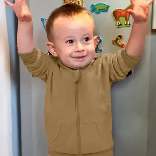 ZOELNIC Toddler Baby Boy Fall Winter Hooded Clothes Baby Boy Hoodie Tops Letter Printed Long Sleeve Sweatshirt - 5