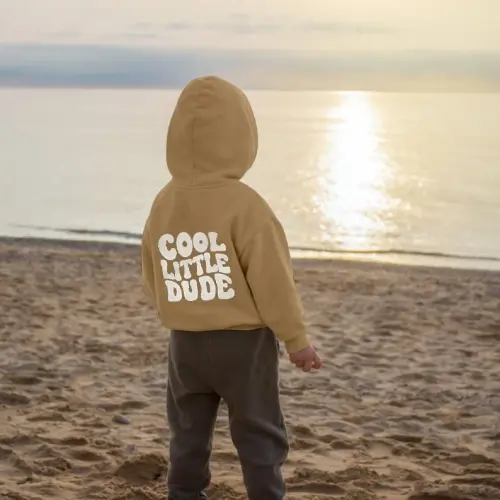 ZOELNIC Toddler Baby Boy Fall Winter Hooded Clothes Baby Boy Hoodie Tops Letter Printed Long Sleeve Sweatshirt - 4