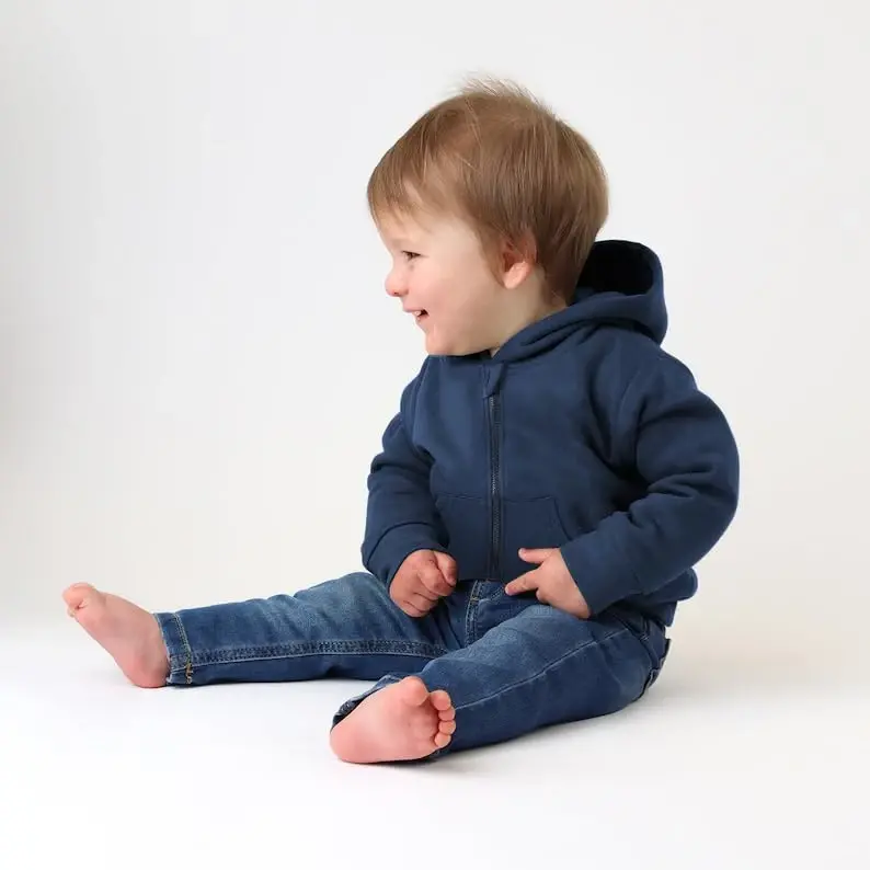 ZOELNIC Toddler Baby Boy Fall Winter Hooded Clothes Baby Boy Hoodie Tops Letter Printed Long Sleeve Sweatshirt - 4