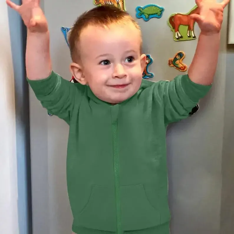 ZOELNIC Toddler Baby Boy Fall Winter Hooded Clothes Baby Boy Hoodie Tops Letter Printed Long Sleeve Sweatshirt - 3