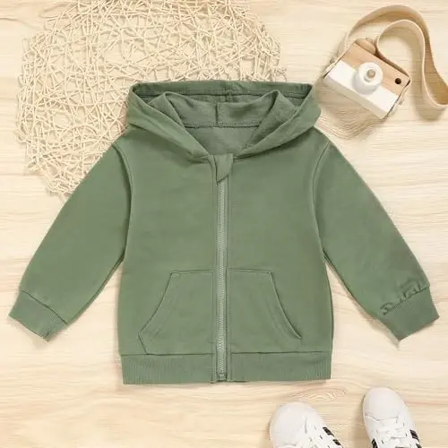 ZOELNIC Toddler Baby Boy Fall Winter Hooded Clothes Baby Boy Hoodie Tops Letter Printed Long Sleeve Sweatshirt - ZOELNIC (1)