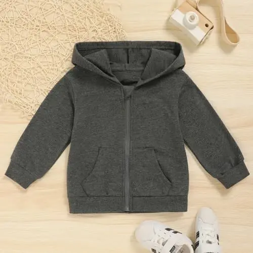 ZOELNIC Toddler Baby Boy Fall Winter Hooded Clothes Baby Boy Hoodie Tops Letter Printed Long Sleeve Sweatshirt - ZOELNIC (1)