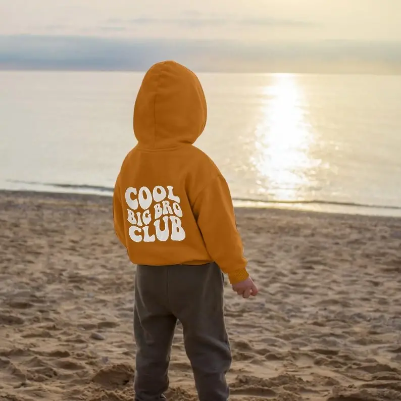 ZOELNIC Toddler Baby Boy Fall Winter Hooded Clothes Baby Boy Hoodie Tops Letter Printed Long Sleeve Sweatshirt - 2