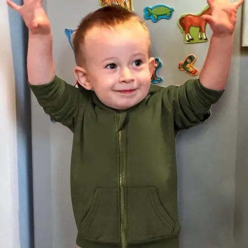 ZOELNIC Toddler Baby Boy Fall Winter Hooded Clothes Baby Boy Hoodie Tops Letter Printed Long Sleeve Sweatshirt - 4