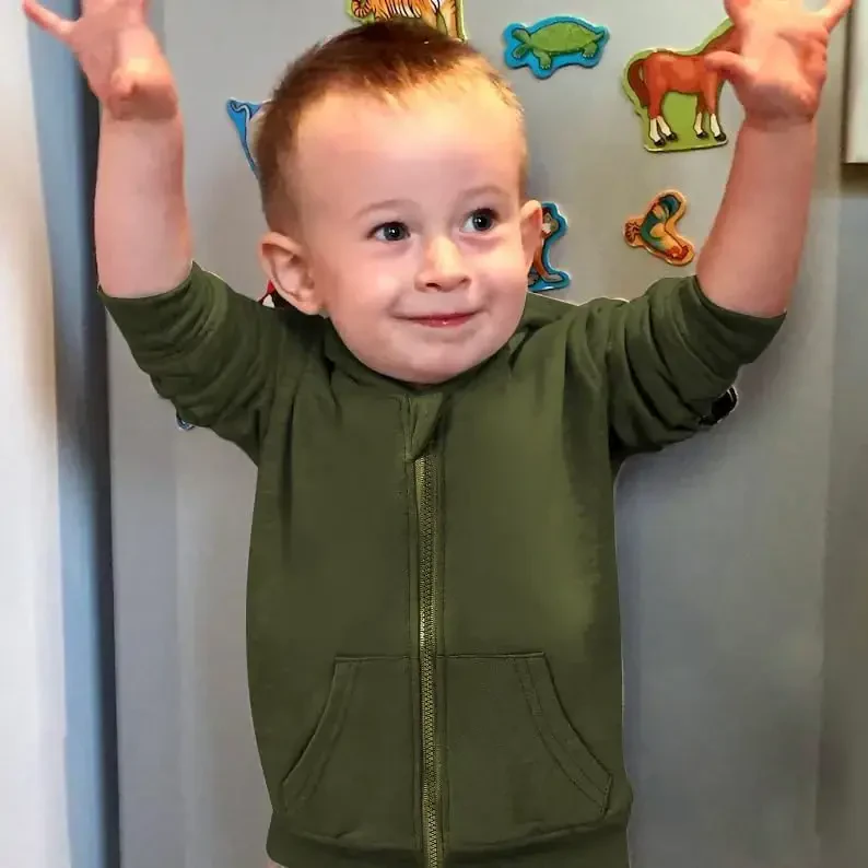 ZOELNIC Toddler Baby Boy Fall Winter Hooded Clothes Baby Boy Hoodie Tops Letter Printed Long Sleeve Sweatshirt - 4