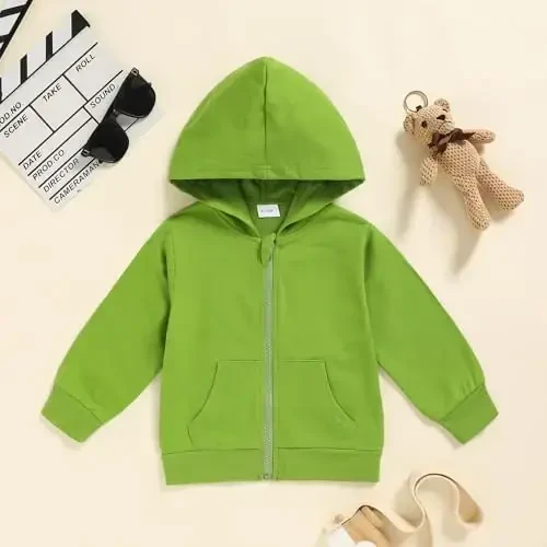 ZOELNIC Toddler Baby Boy Fall Winter Hooded Clothes Baby Boy Hoodie Tops Letter Printed Long Sleeve Sweatshirt - 6