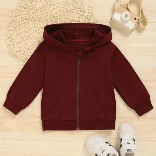ZOELNIC Toddler Baby Boy Fall Winter Hooded Clothes Baby Boy Hoodie Tops Letter Printed Long Sleeve Sweatshirt - 4