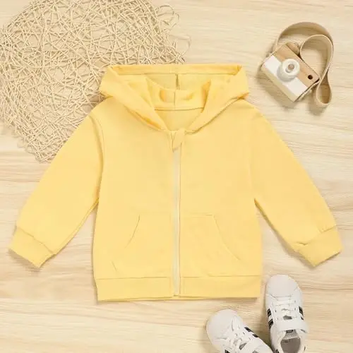ZOELNIC Toddler Baby Boy Fall Winter Hooded Clothes Baby Boy Hoodie Tops Letter Printed Long Sleeve Sweatshirt - 3