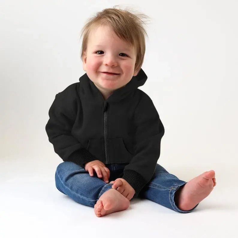 ZOELNIC Toddler Baby Boy Fall Winter Hooded Clothes Baby Boy Hoodie Tops Letter Printed Long Sleeve Sweatshirt - 2