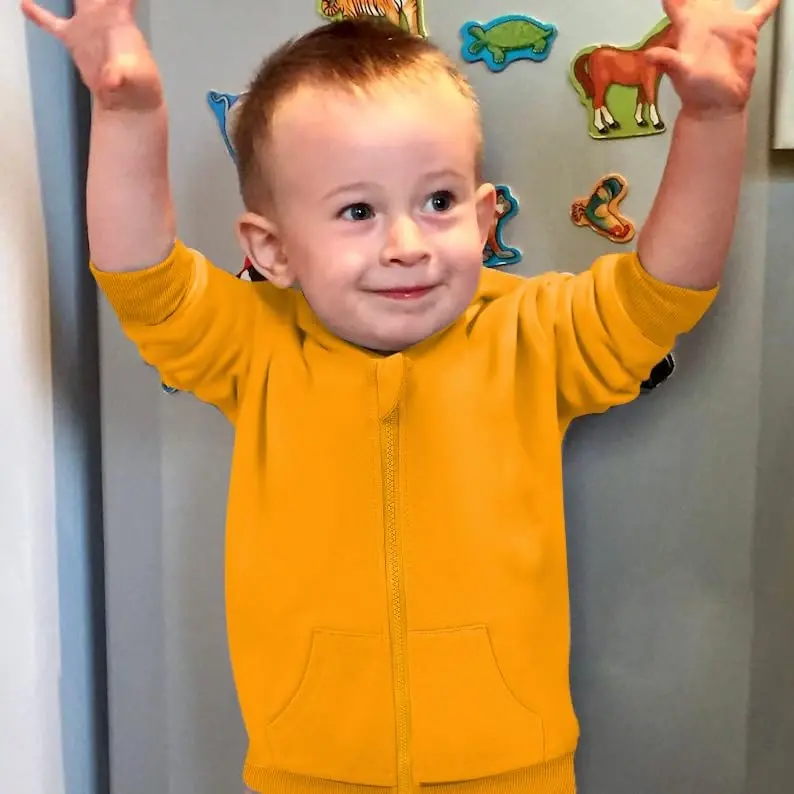 ZOELNIC Toddler Baby Boy Fall Winter Hooded Clothes Baby Boy Hoodie Tops Letter Printed Long Sleeve Sweatshirt - 2