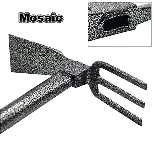 ZOG Garden Big Hand Digger and Hoe Combo Garden Tool,Heavy Duty Hand Tiller,Garden Hoe,Cultivator,Non-Slip Handle & Anti-Rust Head is The Perfect Dual Headed Weeding Tool.(Big) - 4
