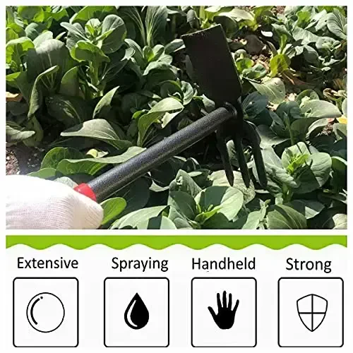 ZOG Garden Small Hand Digger and Hoe Combo Garden Tool, Garden Hoe and Cultivato, Dual Headed Weeding Tool, Hand Tiller is Bend Proof, Non-Slip Handle & Anti-Rust Head (Small-1) - 3