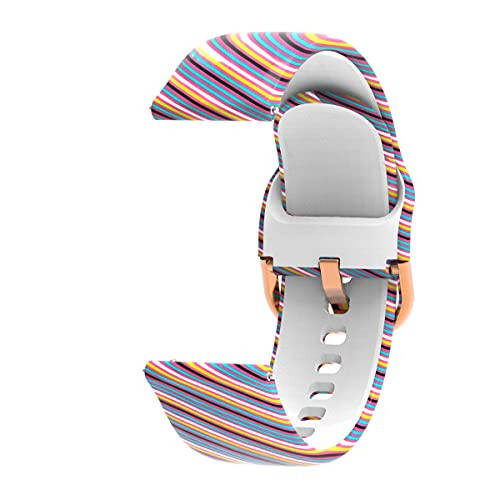 ZOLALAM T21 Smart Watch Band Pattern Nafas oladigan Silikon Bilagu Su o'tkazmaydigan Qayis Bilagu Smartwatch Aksessuarlari ZOLALAM T21 uchun almashtirish qayishi - 5