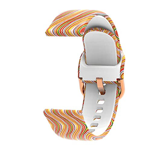 ZOLALAM T21 Smart Watch Band Pattern Nafas oladigan Silikon Bilagu Su o'tkazmaydigan Qayis Bilagu Smartwatch Aksessuarlari ZOLALAM T21 uchun almashtirish qayishi - 7