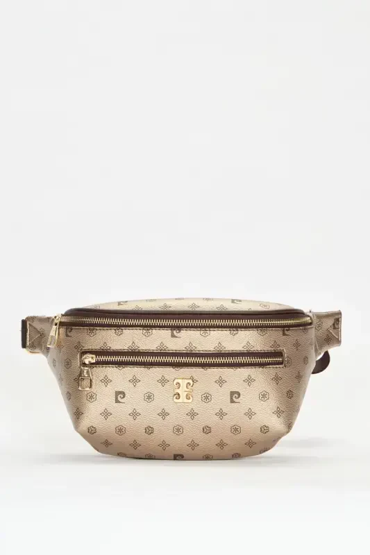 Золотая Женская Поясная Сумка с Монограммой 05PO22Y1542-Золотая Монограмма - 2