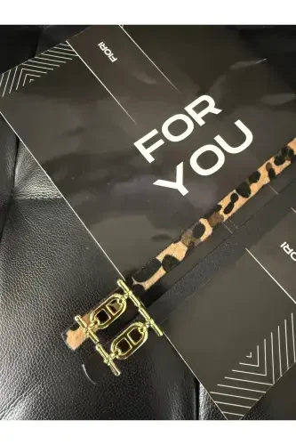 Золотой Тонкий Ремень с Пряжкой, Ремень для Брюк, Ремень для Рубашки, Ремень для Пиджака-Черный - 3