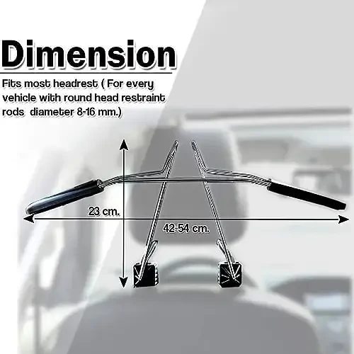 ZONETECH Chrome Boshliqli Kar Hanger 2 dona - Premium sifatli Kiyim Askisi Kurtkalar Kublov Askisi Boshlik Ustki toʻsiq Rodeli Uskungi - 3