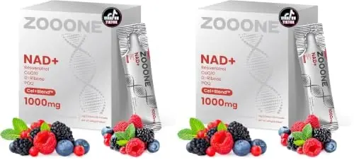 zooone- NAD+ Supplement 30pcs, Premium Nicotinamide Riboside & Resveratrol, DNA Repair & Healthy Aging， Advanced NAD Supplement for Men & Women, Boosts Cellular Energy. (Pack of 2) - 1