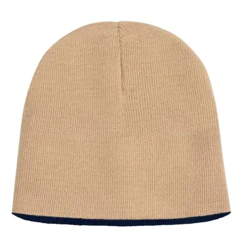 ZOORON 1 & 2 Pack Erkaklar va Ayollar uchun Unisex Beanie Qishki Beanie Shlyapa Trikotaj Issiq Oddiy Bosh Suyagi Qalpog'i Kundalik Beanie Shlyapa - 1