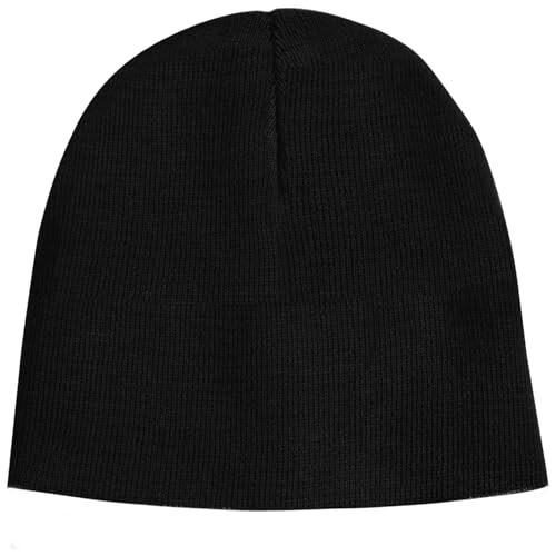 ZOORON 1 & 2 Pack Unisex Beanie for Men Women Reversible Winter Beanies Hat Knit Warm Plain Skull Cap Daily Beanie Hat - 1