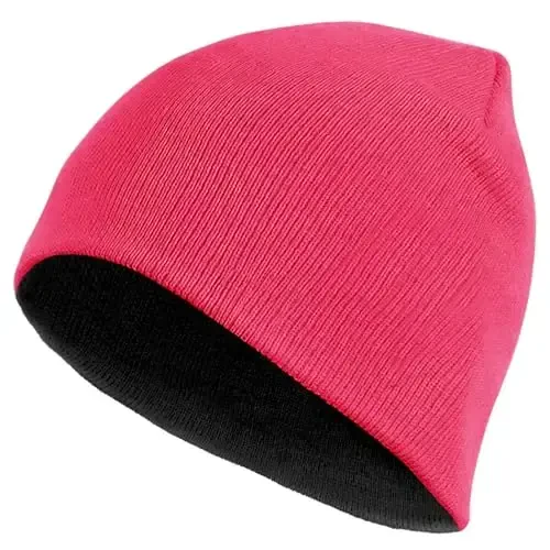 ZOORON 1 & 2 Pack Unisex Beanie for Men Women Reversible Winter Beanies Hat Knit Warm Plain Skull Cap Daily Beanie Hat - 6