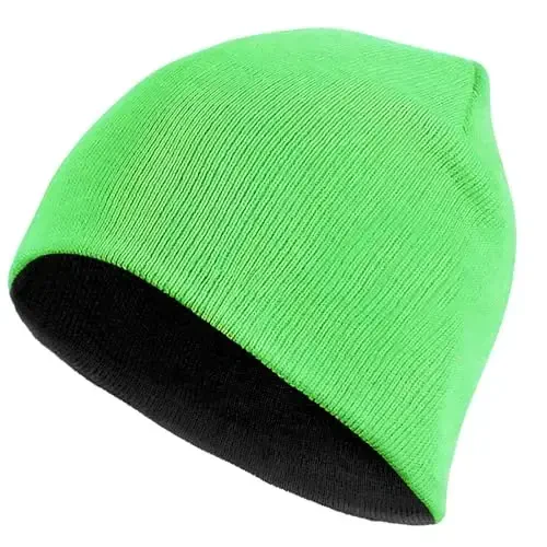 ZOORON 1 & 2 Pack Unisex Erkaklar Ayollar uchun Beanie Qishki Shlyapalar To'qilgan Issiq Oddiy Bosh Suyagi Kepkasi Kundalik Beanie Shlyapa - 2