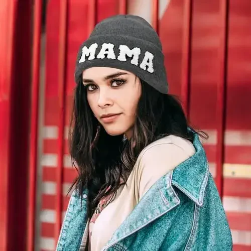 ZOORON 1 & 2 Packs Beanie for Men Women Warm Winter Hats Acrylic Knit Cuffed Beanie Cap Unisex - 4