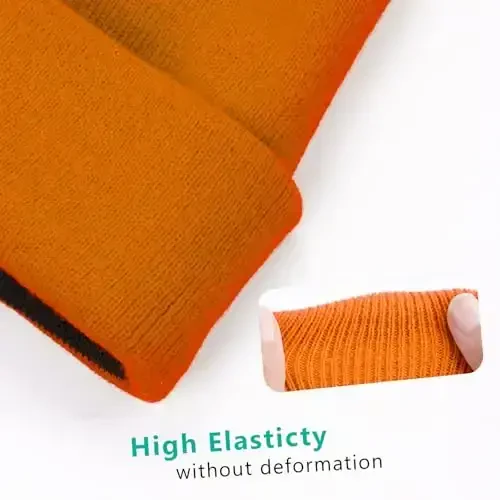 ZOORON 1 & 2 Packs Beanie for Men Women Warm Winter Hats Acrylic Knit Cuffed Beanie Cap Unisex - 3