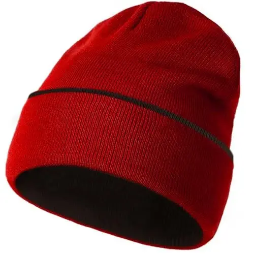 ZOORON 1 & 2 Packs Beanie for Men Women Warm Winter Hats Acrylic Knit Cuffed Beanie Cap Unisex 