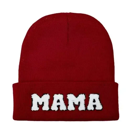 ZOORON 1 & 2 Packs Beanie for Men Women Warm Winter Hats Acrylic Knit Cuffed Beanie Cap Unisex - 1