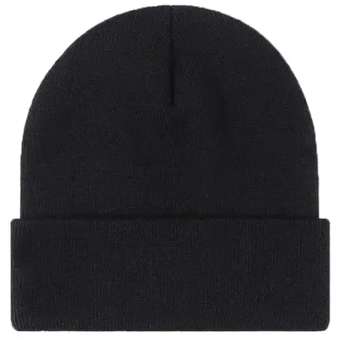 ZOORON 1 & 2 Packs Erkaklar Ayollar uchun Beanie Issiq Qishki Shlyapalar Akril Trikotaj Manshetli Beanie Kepka Unisex - 1