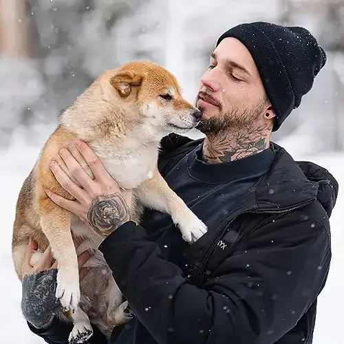 ZOORON 1 & 2 Packs Erkaklar va Ayollar uchun Beanie Issiq Qishki Shlyapalar Akril Trikotaj Manjetli Beanie Kepka Unisex - 6