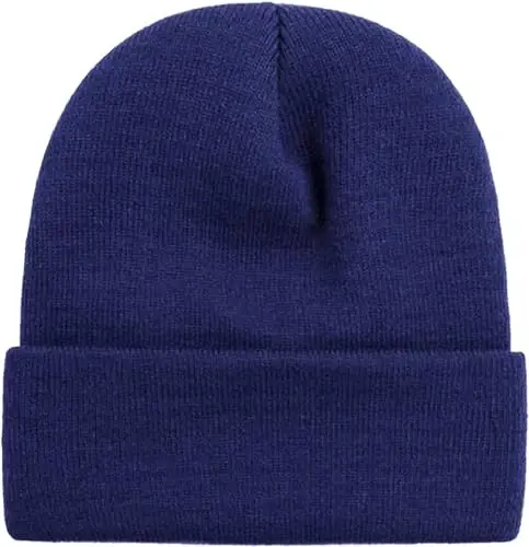 ZOORON 1 & 2 Packs Erkaklar va Ayollar uchun Beanie Issiq Qishki Shlyapalar Akril Trikotaj Manjetli Beanie Shapka Unisex - ZOORON