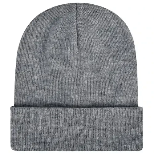 ZOORON 1 & 2 Packs Erkaklar va Ayollar uchun Beanie Qishki Issiq Shlyapalar Akril Trikotaj Manjetli Beanie Shapka Uniseks - 5