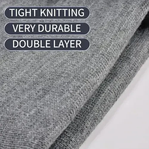 ZOORON 1 & 2 Packs Erkaklar va Ayollar uchun Beanie Qishki Issiq Shlyapalar Akril Trikotaj Manjetli Beanie Shapka Uniseks - 5