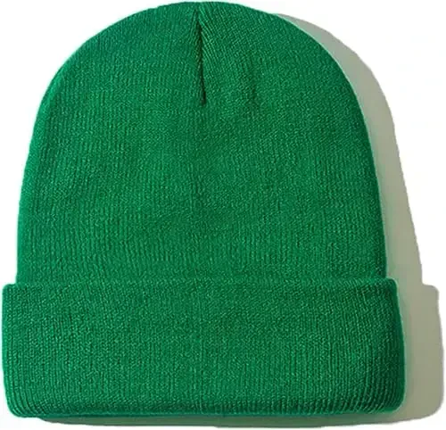 ZOORON 1 & 2 Packs Erkaklar va Ayollar uchun Beanie Qishki Issiq Shlyapalar Akril Trikotaj Manshetli Beanie Shapka Unisex - 6