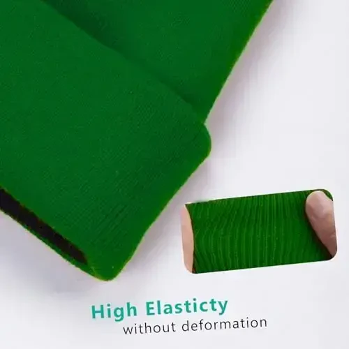 ZOORON 1 & 2 Packs Erkaklar va Ayollar uchun Bini Qishki iliq shlyapalar Akril Trikotaj Manjetli Bini Kepka Uniseks - 4