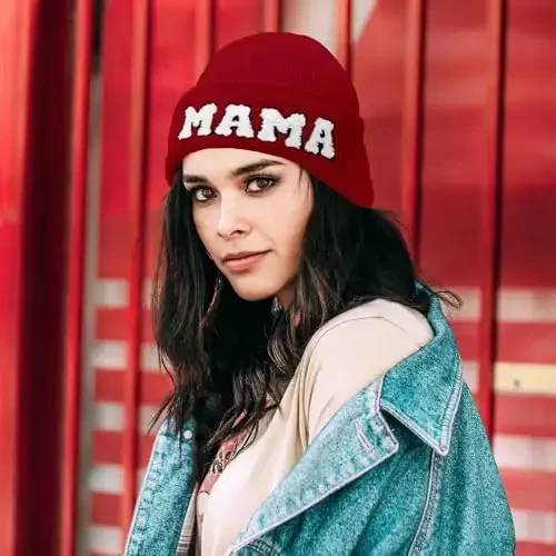 ZOORON 1 & 2 Packs Erkaklar va Ayollar uchun Do'ppi Qishki Issiq Shlyapalar Akril Trikotaj Manshetli Do'ppi Qalpog'i Unisex - 4